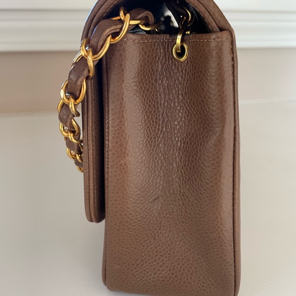SOLD Chanel Diana Bag Brown Caviar - Picture 6 of 17